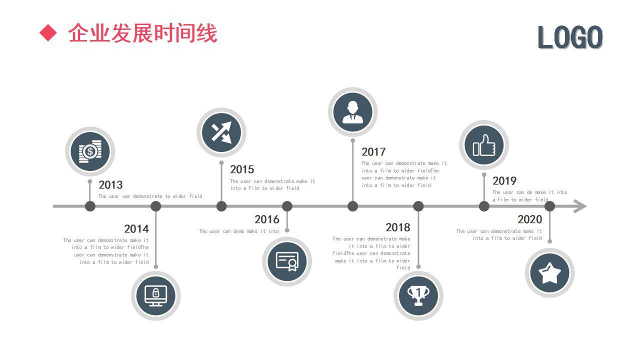 粉紅色公司企業(yè)文化介紹企業(yè)發(fā)展時(shí)間軸PPT模板