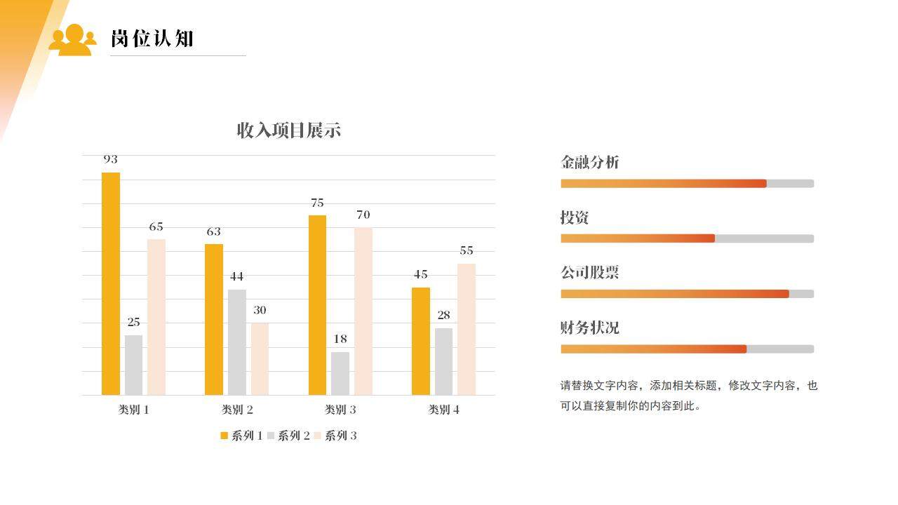 金融行業(yè)橙色商務財務分析工作晉升述職PPT模板