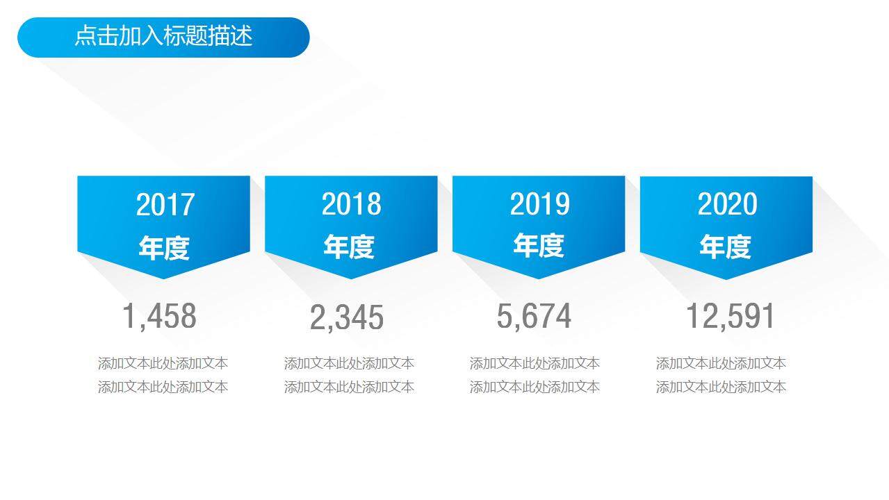 2030年蓝色简洁商务通用工作分析汇报PPT模板