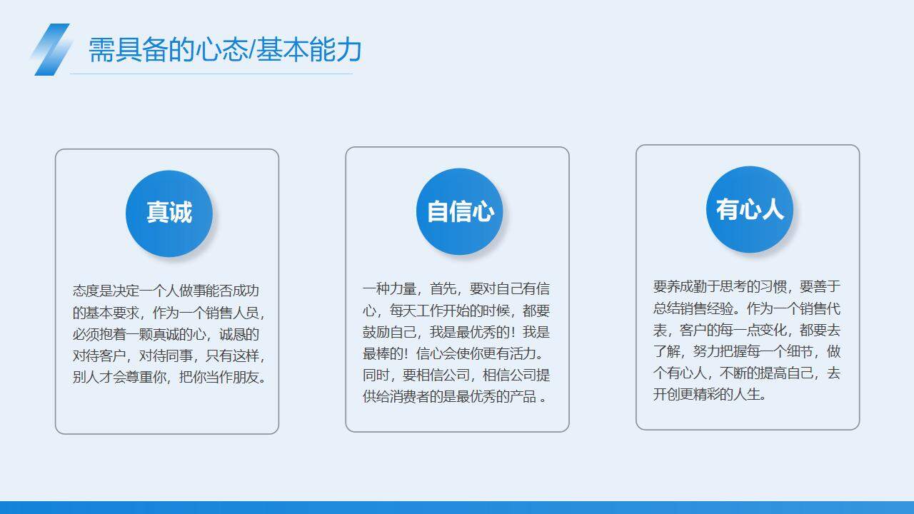 藍色商務風個人簡介精英銷售代表公司企業(yè)培訓PPT模板