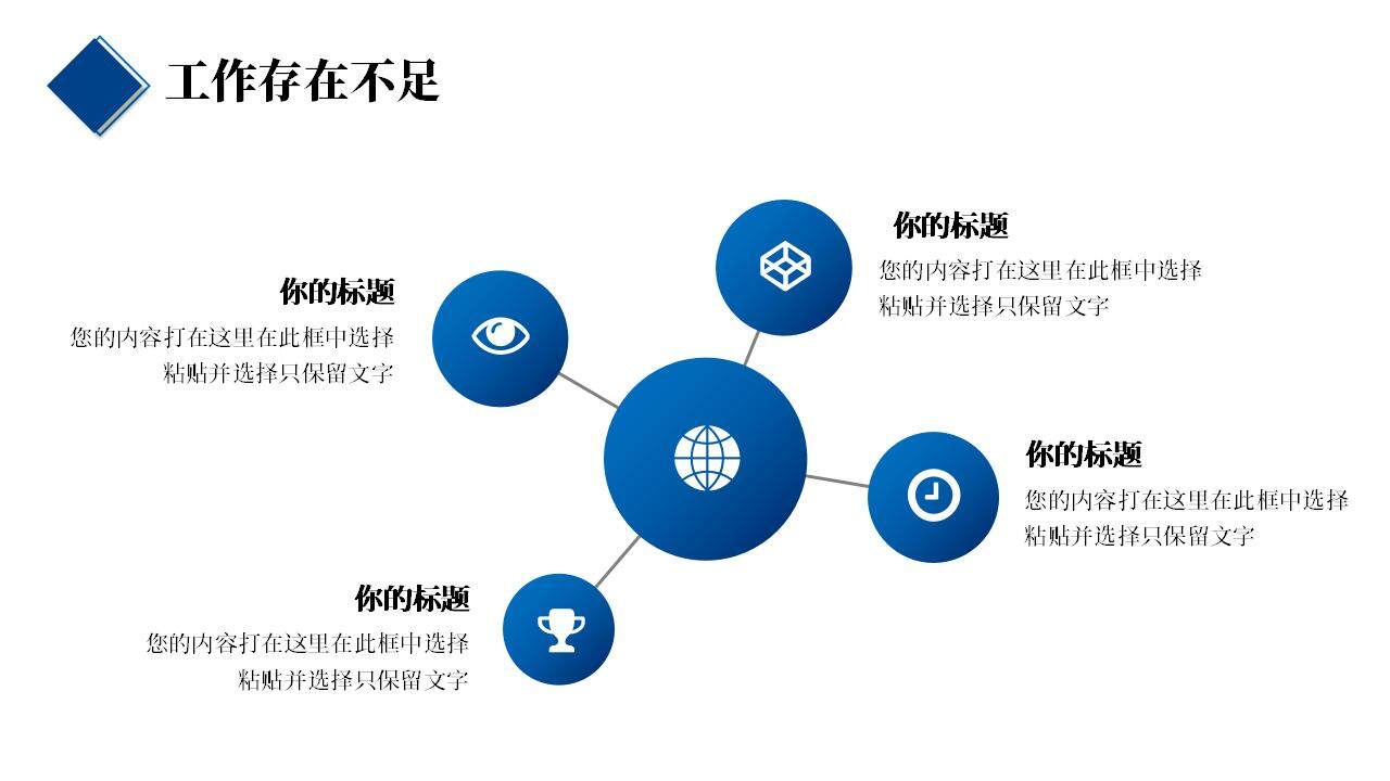 藍(lán)色簡(jiǎn)潔公司企業(yè)年終工作總結(jié)述職報(bào)告PPT模板