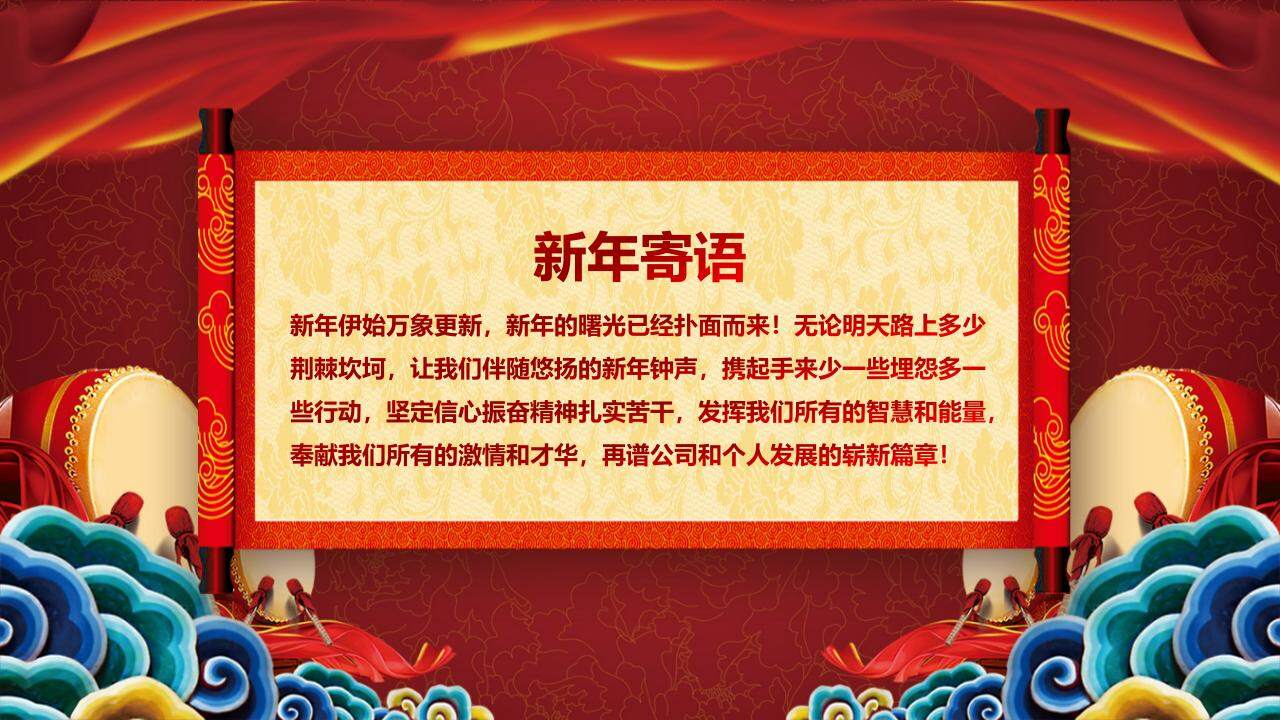 红色大气2024年公司年会盛典宣传开幕主题PPT模板