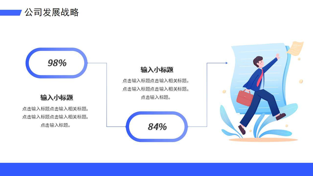 蓝色商务风企业简介宣传培训校园招聘PPT模板