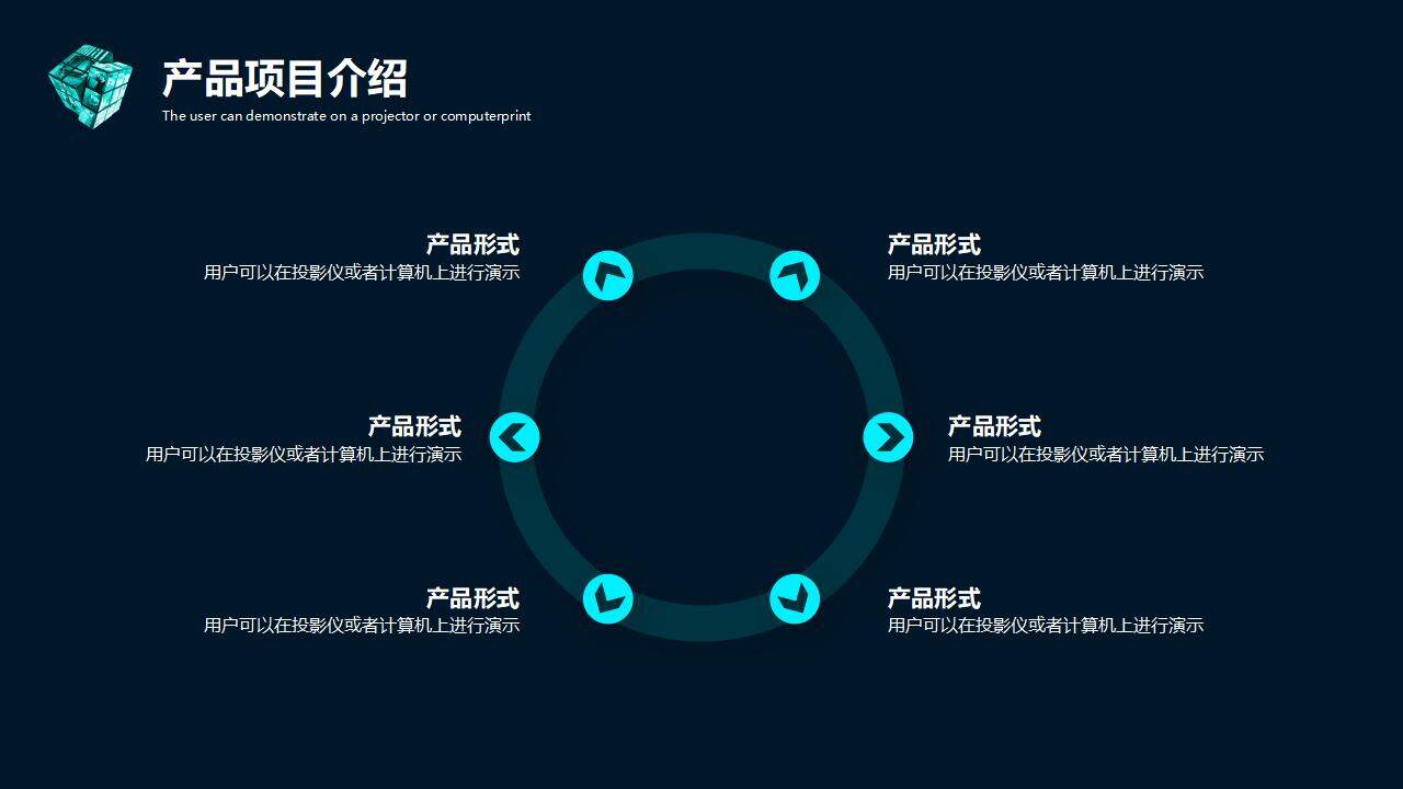 黑色商务科技风互联网智能项目策划商业计划书PPT模板