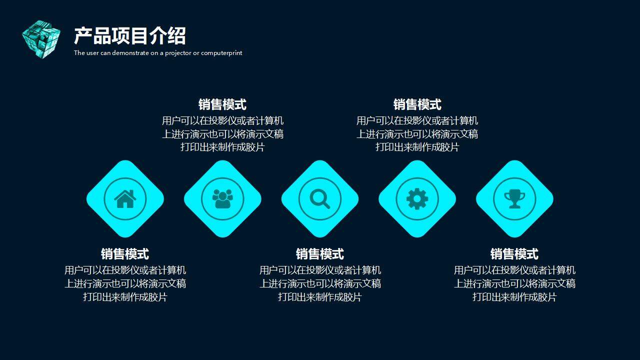 黑色商务科技风互联网智能项目策划商业计划书PPT模板