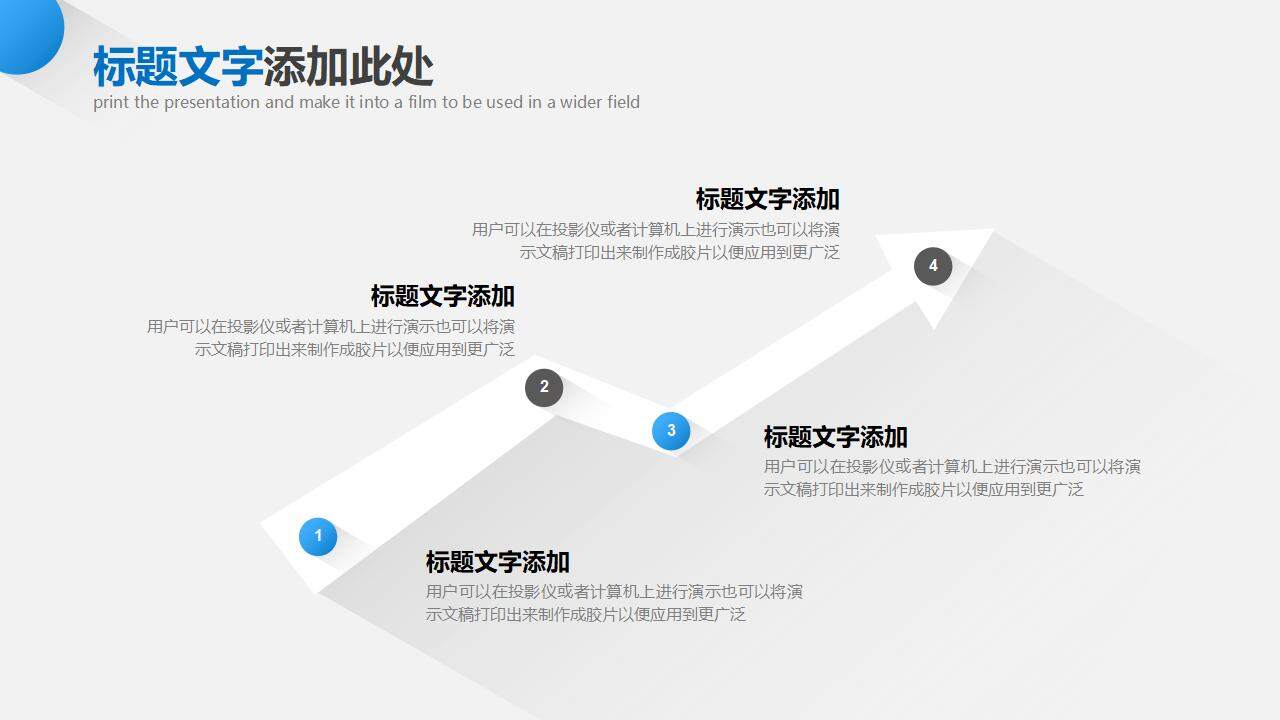 蓝色简洁商务风项目分析工作规划汇报PPT模板