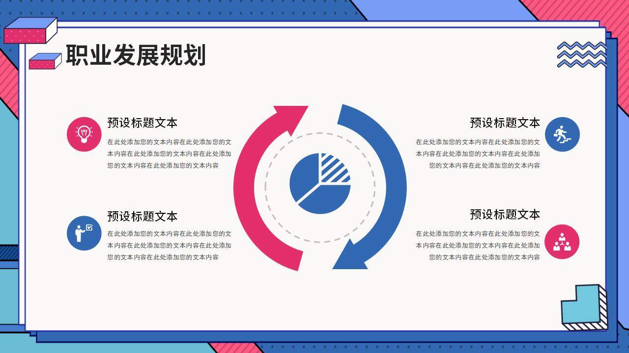 彩色职业生涯规划培训个人计划PPT模板