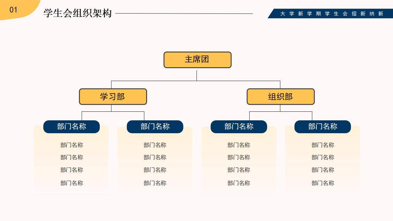 可爱卡通插画风橙色活力2024届大学生社团招募PPT模板