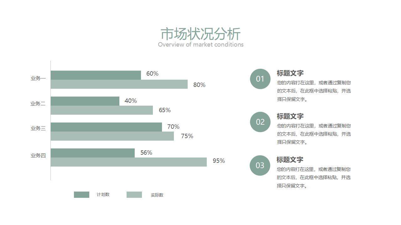 墨绿色清新简洁优雅线条感时尚设计通用PPT模板