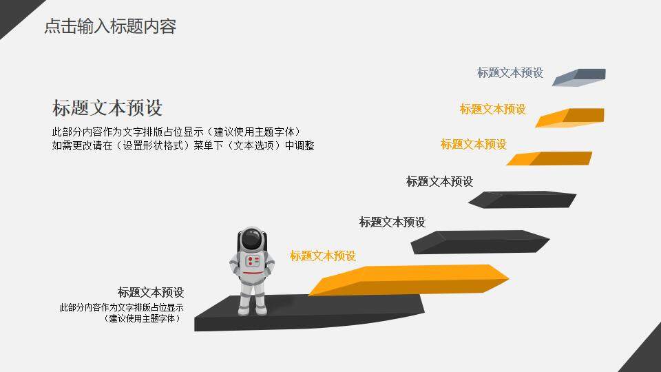 橙色简约城市商务风职场汇报通用PPT模板