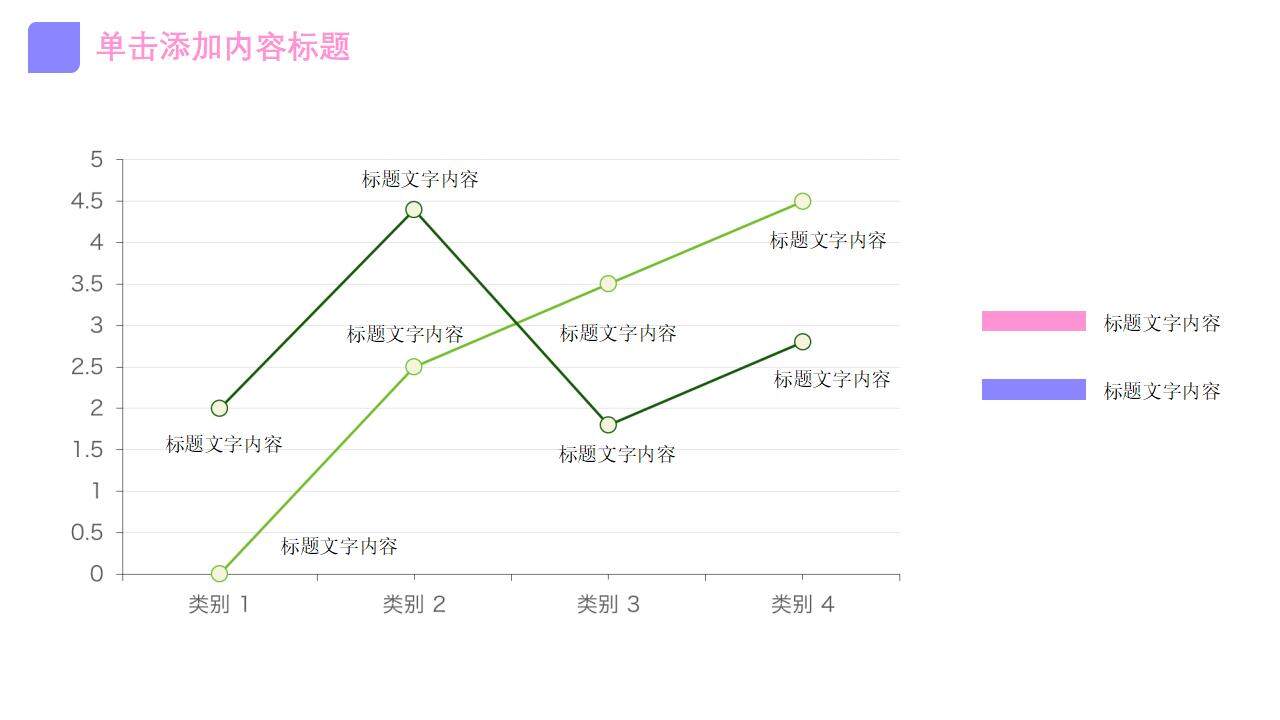 紫色简洁清新文艺创意风格通用PPT模板