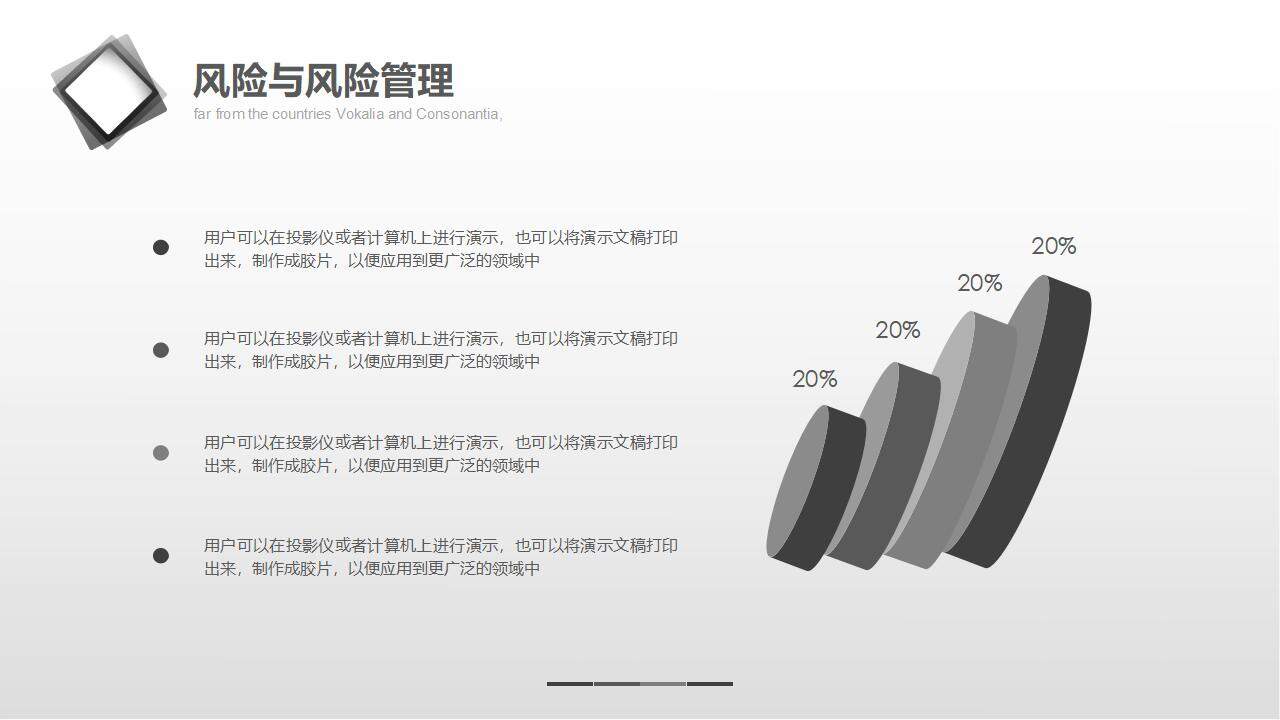 黑白色简约商务风项目策划公司融资商业计划书PPT模板