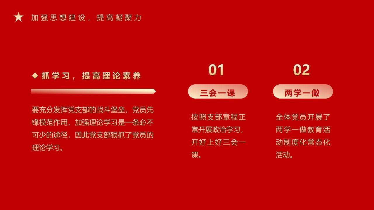 红色大气不忘初心牢记使命党政党课培训PPT模板