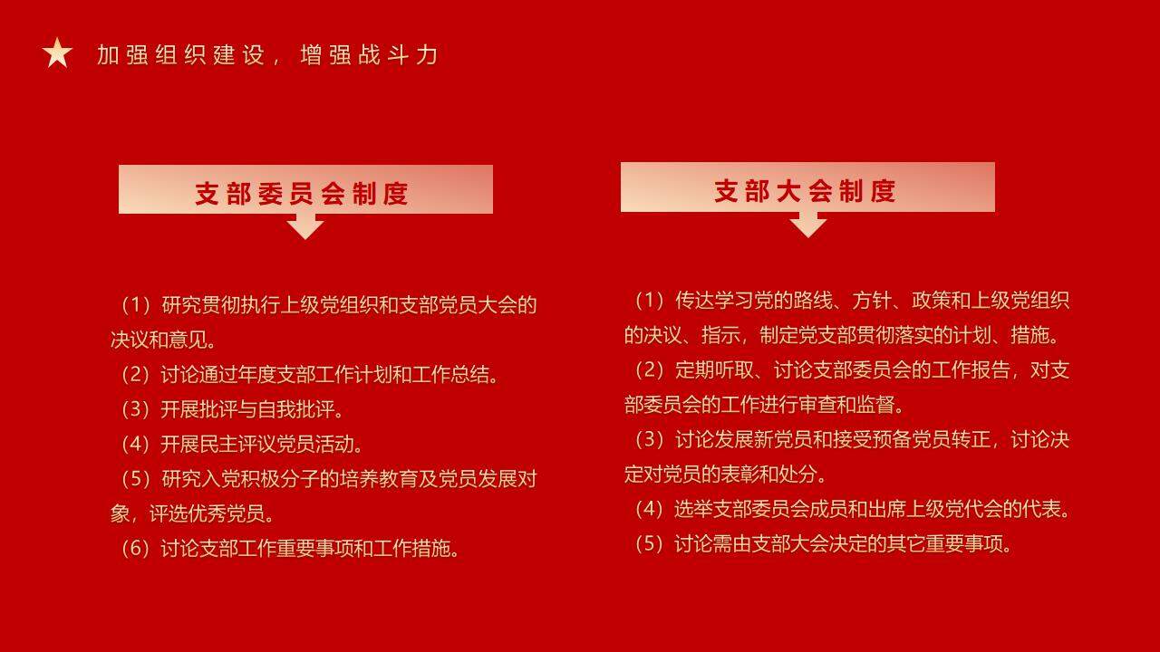 红色大气不忘初心牢记使命党政党课培训PPT模板