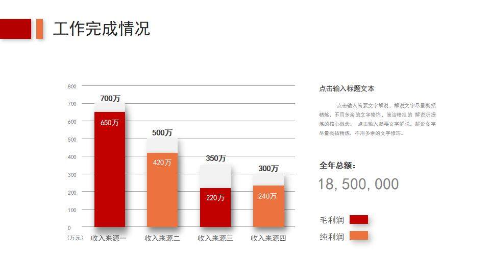 红色高端商务工作汇报项目季度报告计划总结PPT模板