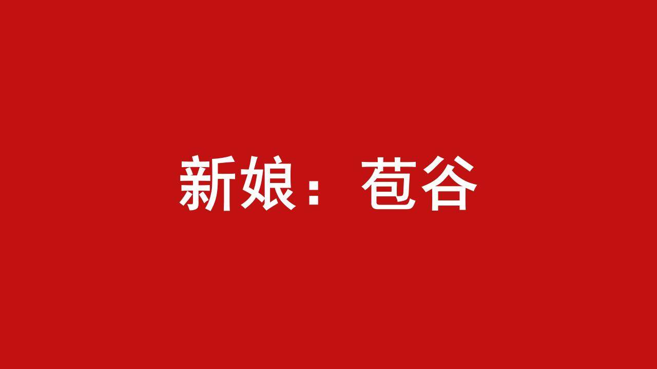 红色喜庆婚礼婚宴主持爱情婚礼相册快闪风PPT模板