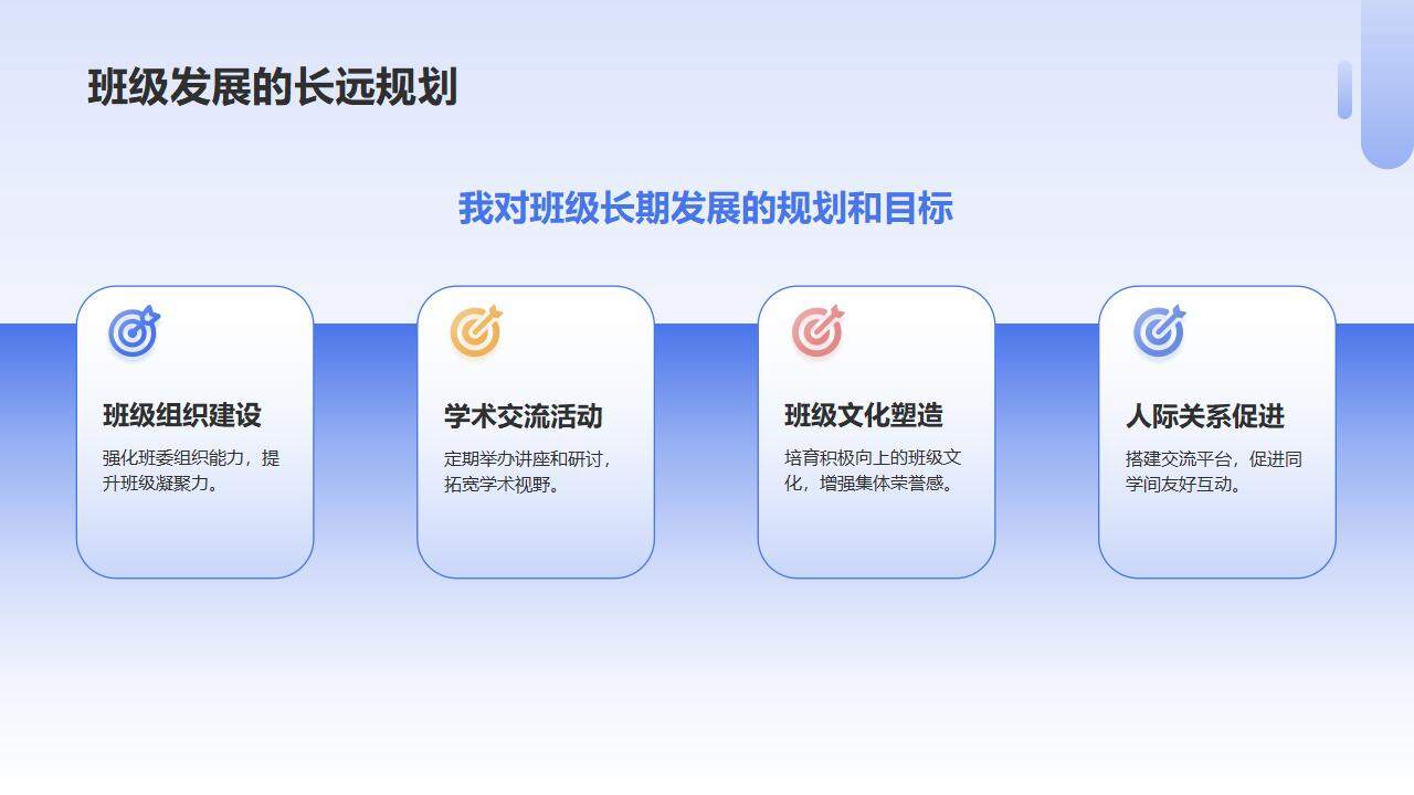 藍色3D卡通人物大學競選班會學生會個人簡歷自我介紹PPT模板