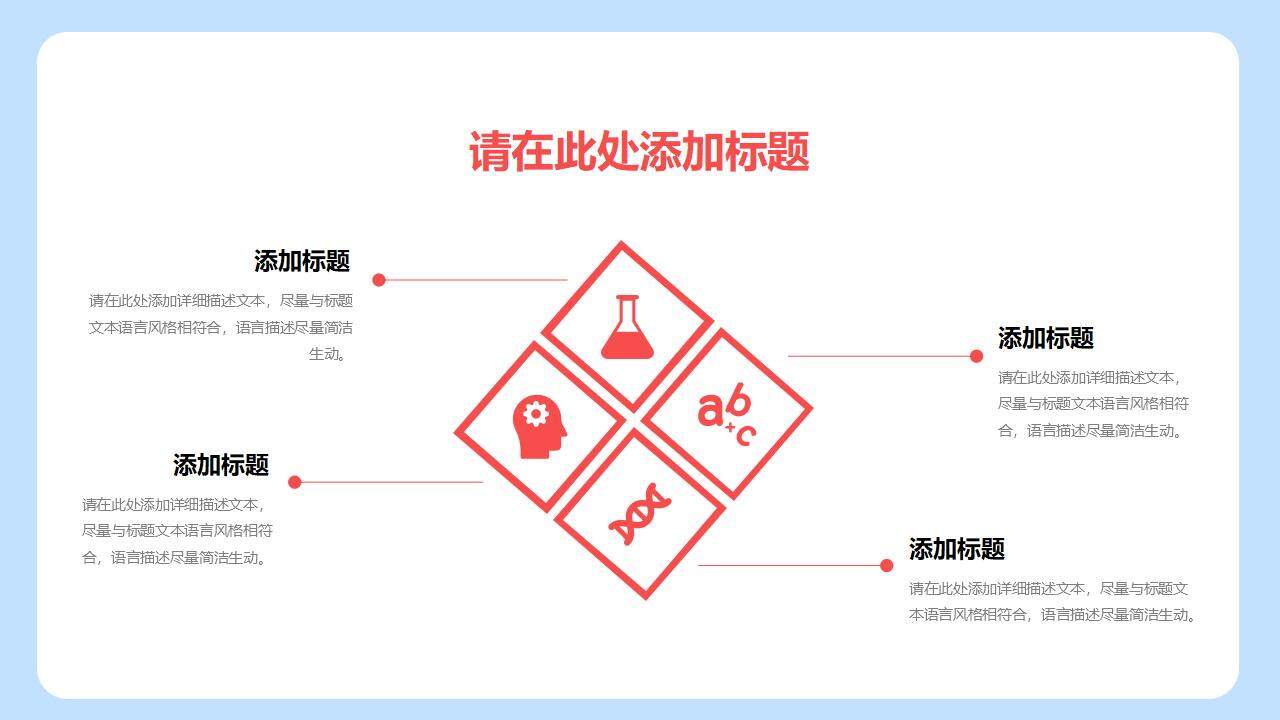 淺藍(lán)色高中化學(xué)教師說課主題教育通用PPT模板