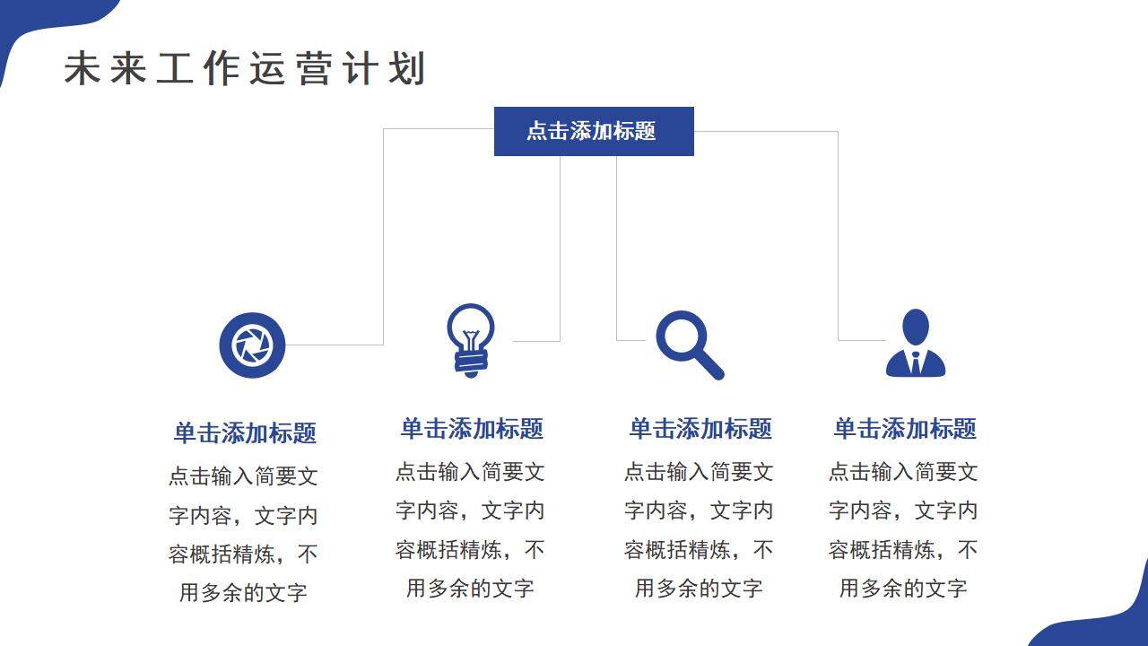 蓝色简约岗位竞聘工作述职个人规划报告PPT模板