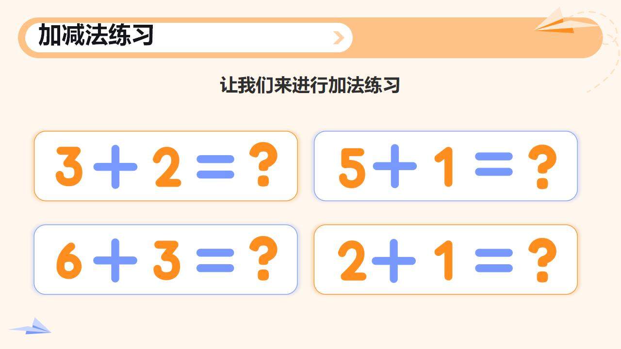 橙色卡通叫減法小學(xué)數(shù)學(xué)課件通用PPT模板