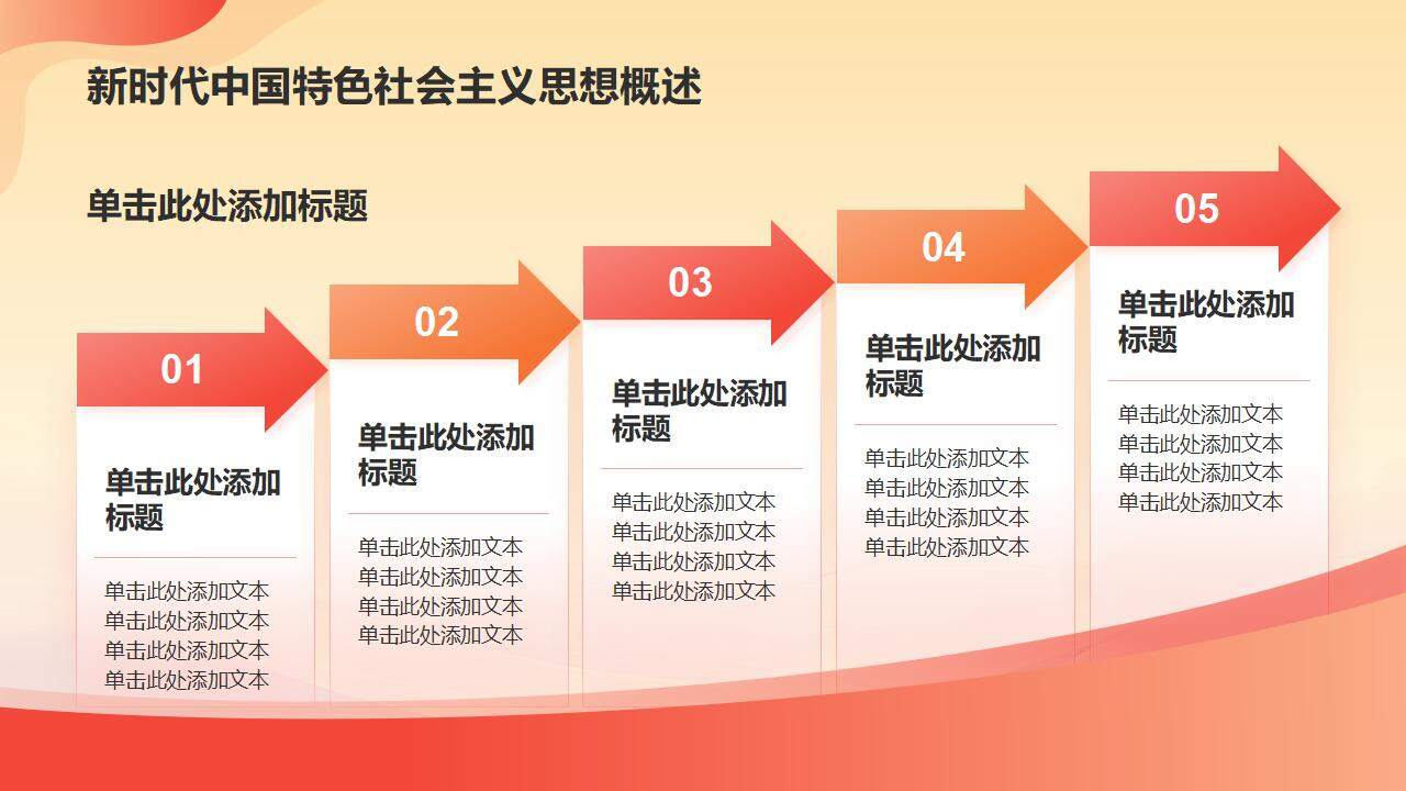 紅色風格黨建黨課思想政治教育培訓通用PPT模板