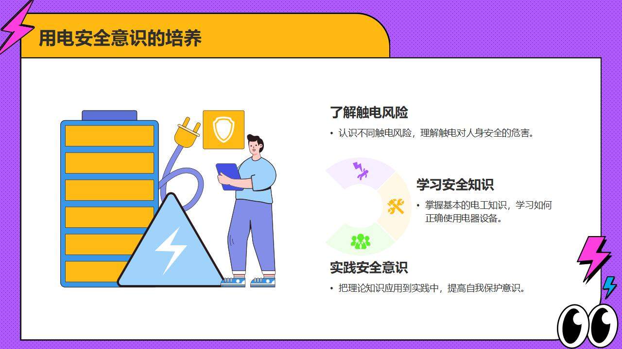 用電安全教育中小學(xué)安全用電培訓(xùn)班會(huì)PPT模板