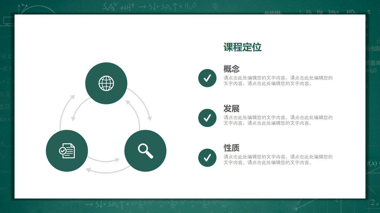 黑板报风教学课程设计教师说课PPT模板