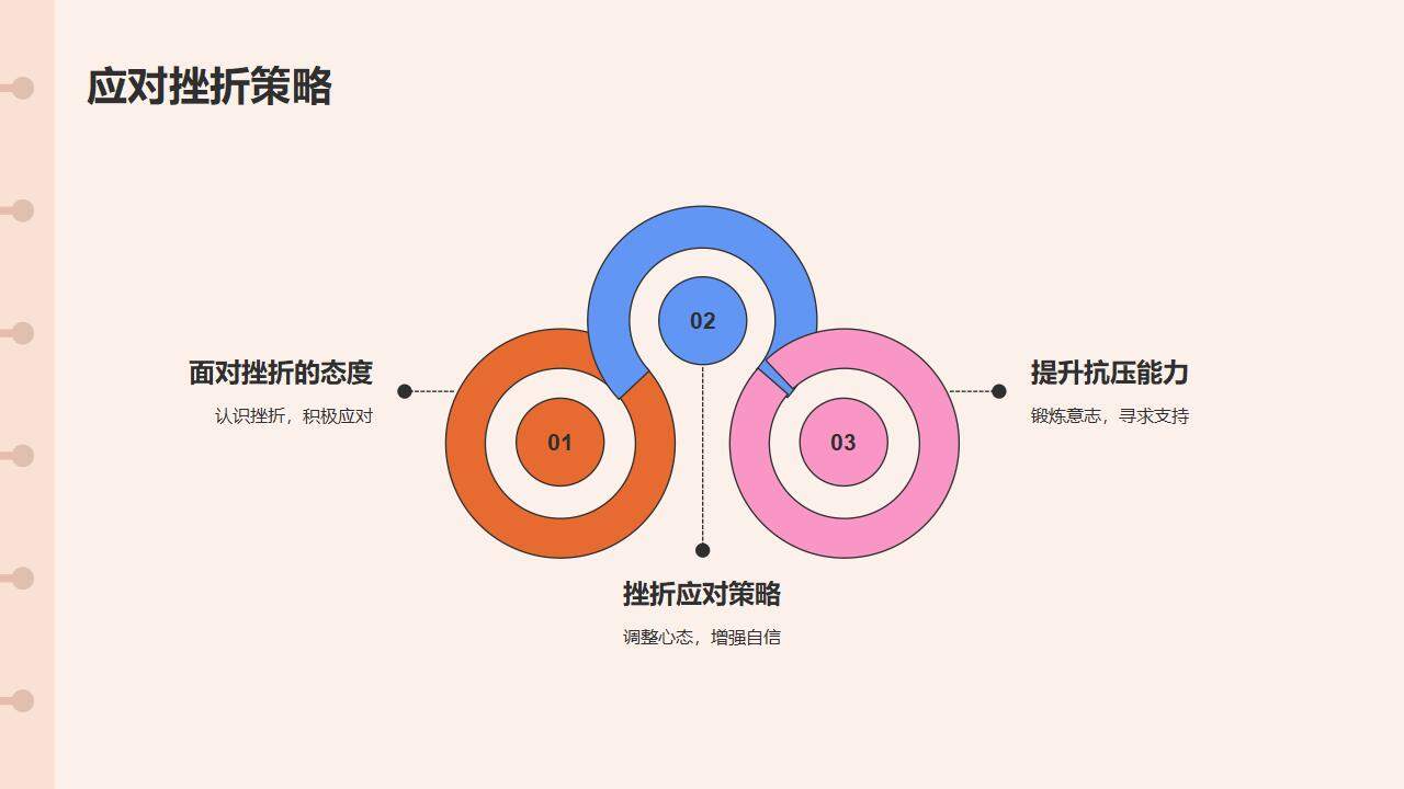 粉色卡通设计小学生开学动员班会PPT模板