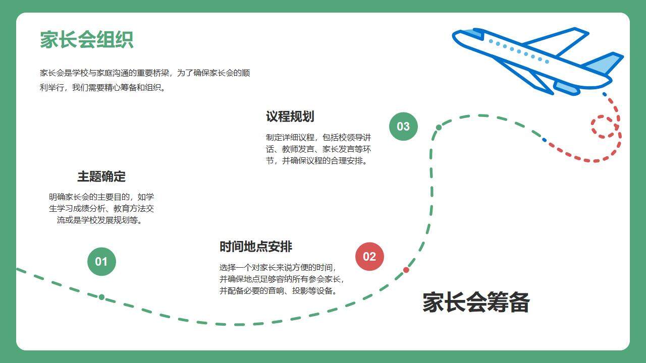 綠色黑板報(bào)卡通幼兒園期末假期家長會PPT模板