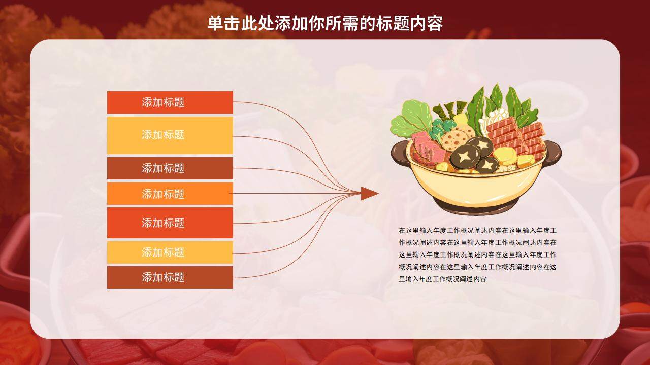 火锅季餐饮行业经典火锅产品推广美食介绍PPT模板