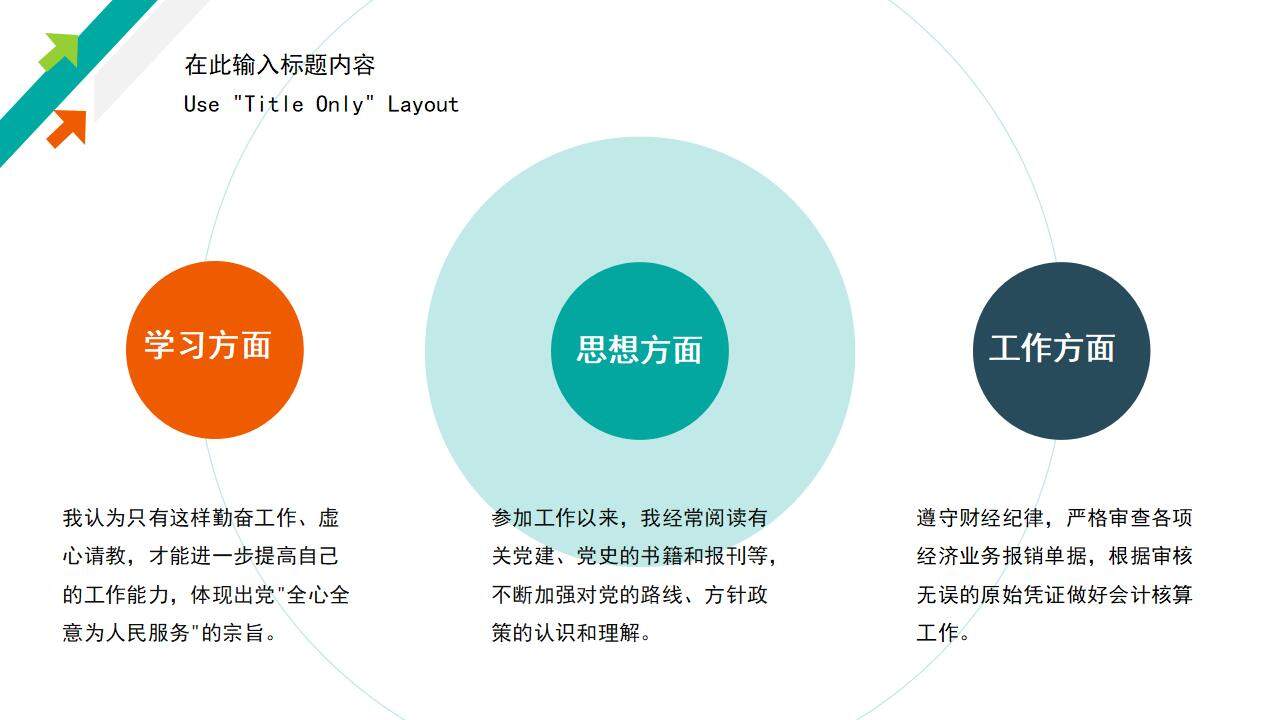 綠色清新簡潔工作晉升述職匯報PPT模板