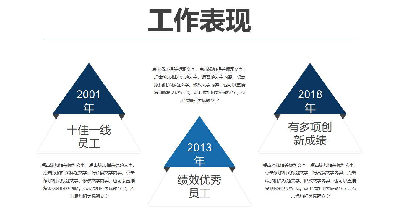 簡約深藍色崗位競聘個人簡歷介紹PPT模板