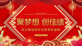 公司年會(huì)企業(yè)周年慶典歡迎答謝頒獎(jiǎng)PPT模板