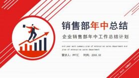 企業(yè)銷售部年中工作總結(jié)計劃動態(tài)PPT