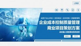 企業(yè)成本控制質量管理項目策劃商業(yè)計劃書PPT模板