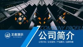 藍色大氣公司簡介公司介紹企業(yè)文化宣傳PPT