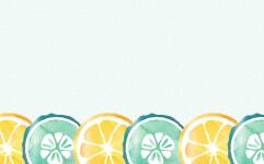 水彩橙子柠檬切片PT背景的封面图片