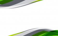 綠灰配色的抽象動感曲線PPT背景圖片的封面圖片