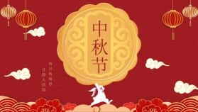 紅色中國(guó)古典風(fēng)中秋節(jié)介紹月餅風(fēng)格PPT模板