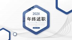 2022簡約微粒體年終述職報告年終總結工作總結PPT模板