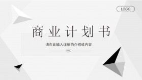 簡約商業(yè)融資計劃書項目招商合作推廣方案匯報通用PPT模板