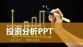 黑黃色創(chuàng)意圖表投資分析金融理財PPT