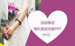大气时尚七夕情人节婚礼婚庆公司活动策划方案汇报PPT模板