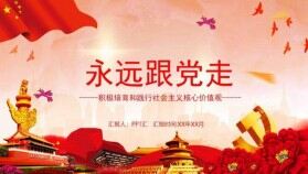 積極培育和踐行社會(huì)主義核心價(jià)值觀黨風(fēng)黨政建設(shè)PPT模板