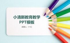 小清新教育教学教育培训工作总结汇报PPT模板