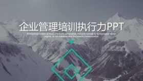 極簡風大氣企業(yè)管理者執(zhí)行力培訓PPT模板