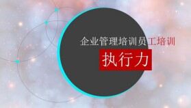 企業(yè)培訓員工執(zhí)行力培訓PPT模板