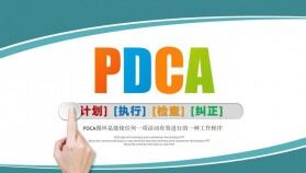 PDCA循環(huán)圖PPT模板企業(yè)質(zhì)量管理案例PPT模板